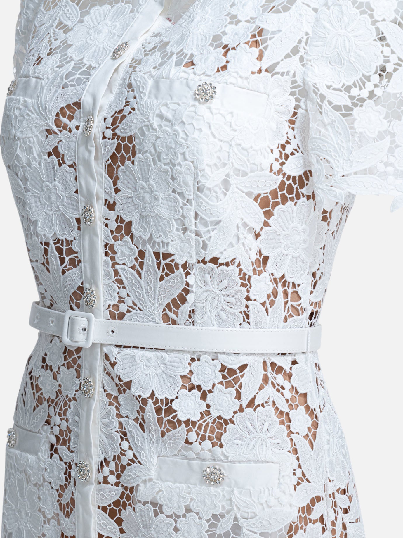 Midi dresses Embroidered White - Self-portrait Women | PDP | VIETTI Online Store | Zoom-Modal_4