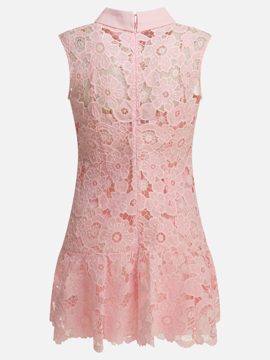 Self-portrait Short A-line dress Pink