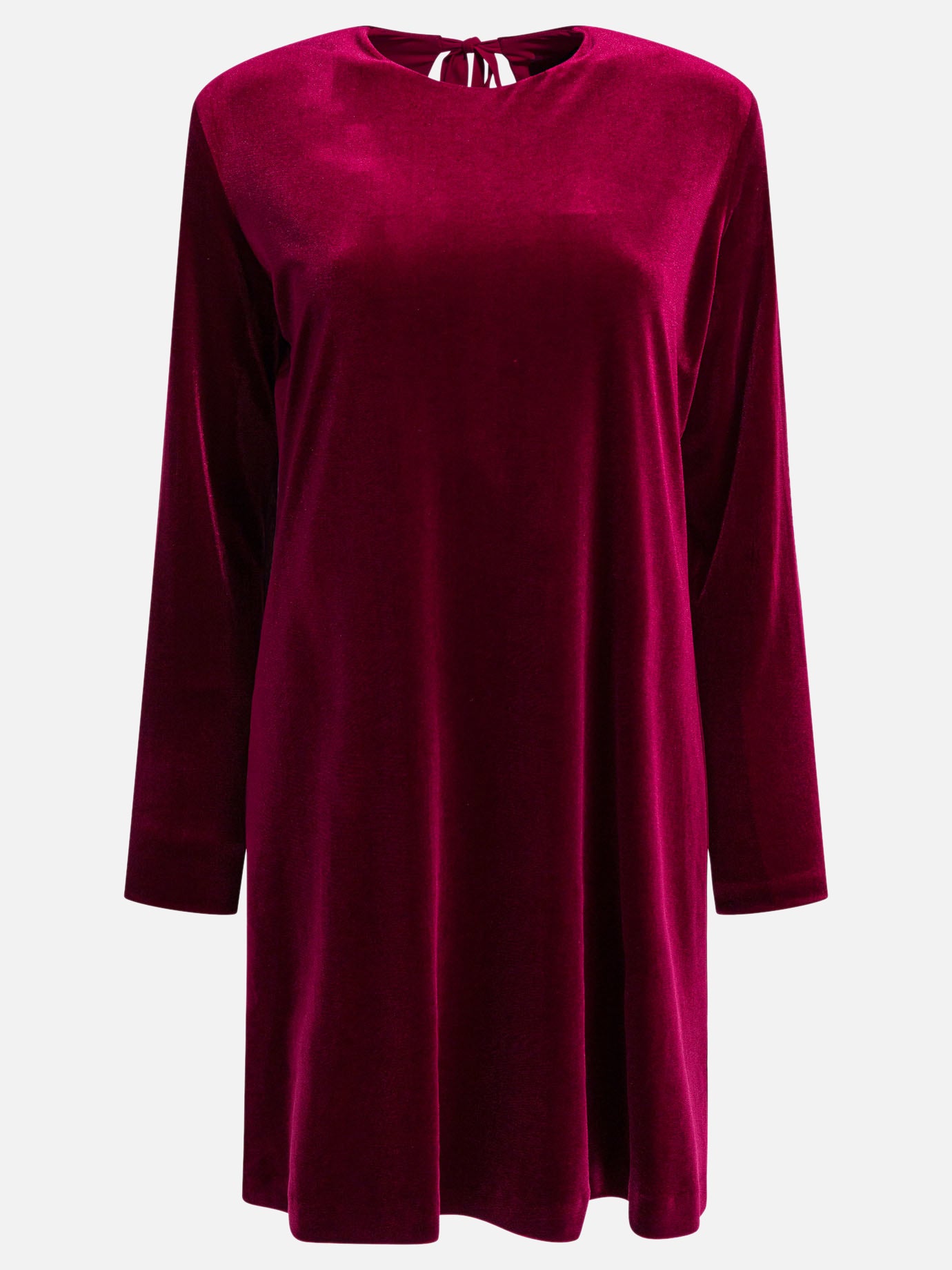 Semper-Short Velvet Dress Dresses Bordeaux-Dresses Semper-Short Velvet Dress Dresses Bordeaux-Dresses