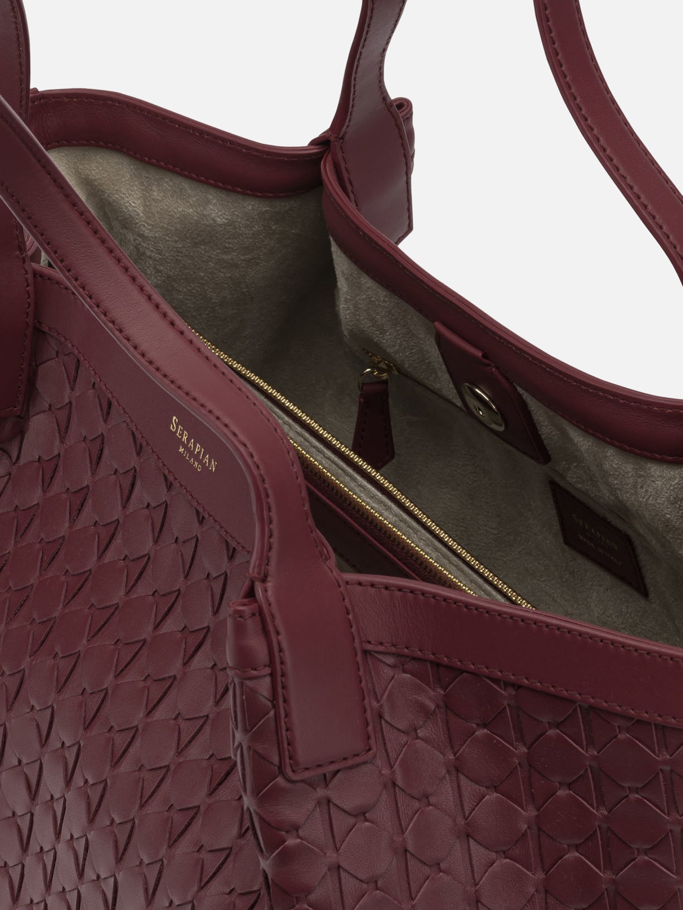 Small bags 100% nappa leather Bordeaux - Serapian Women | PDP | VIETTI Online Store | Zoom-Modal_5
