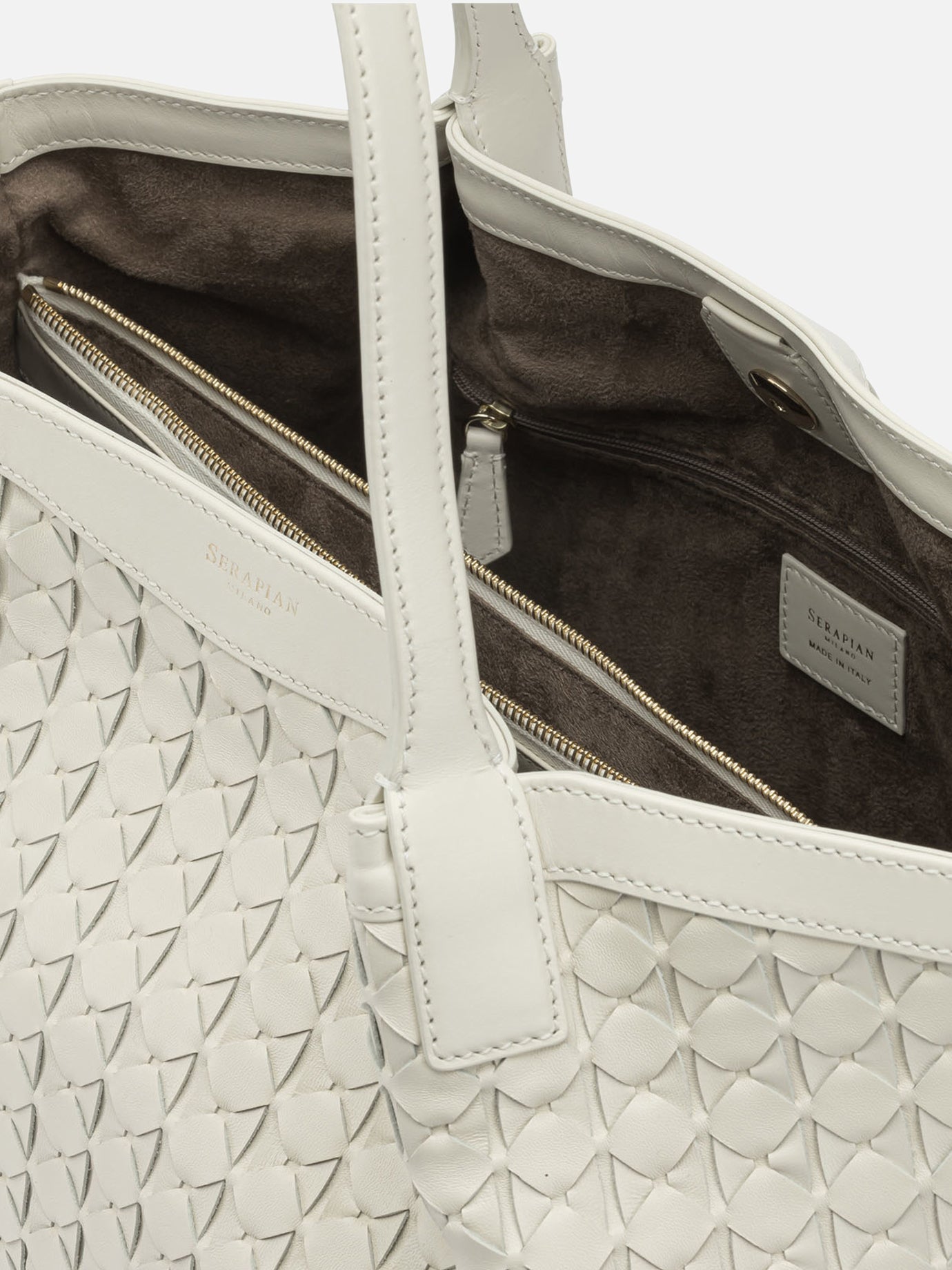 Small bags 100% nappa leather White - Serapian Women | PDP | VIETTI Online Store | Zoom-Modal_5