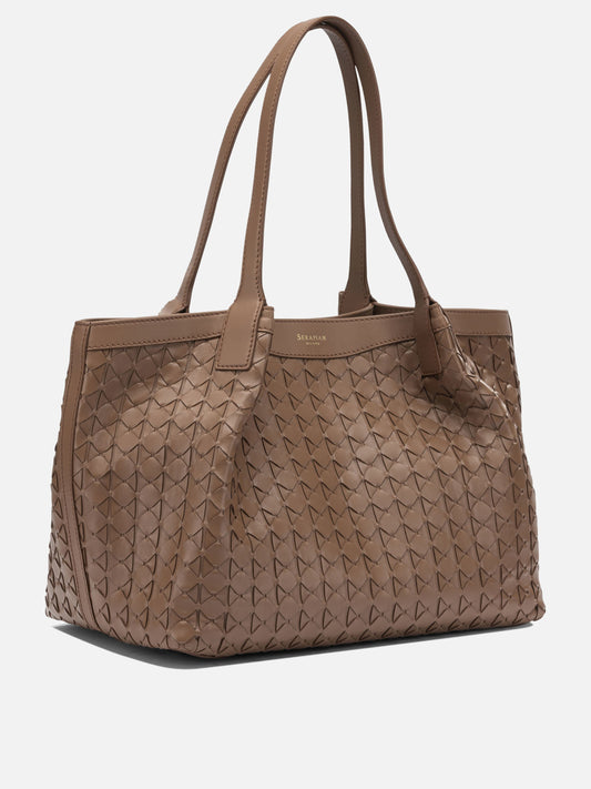 Small bags 100% nappa leather Brown - Serapian Women | PDP | VIETTI Online Store | 2