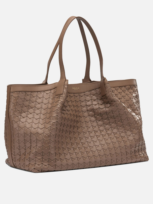 Large bags 100% nappa leather Brown - Serapian Women | PDP | VIETTI Online Store | 2