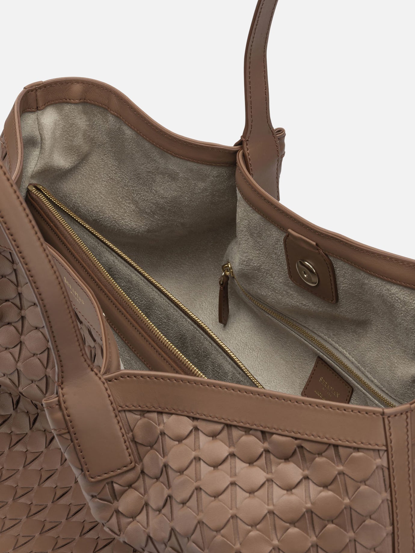 Large bags 100% nappa leather Brown - Serapian Women | PDP | VIETTI Online Store | Zoom-Modal_5