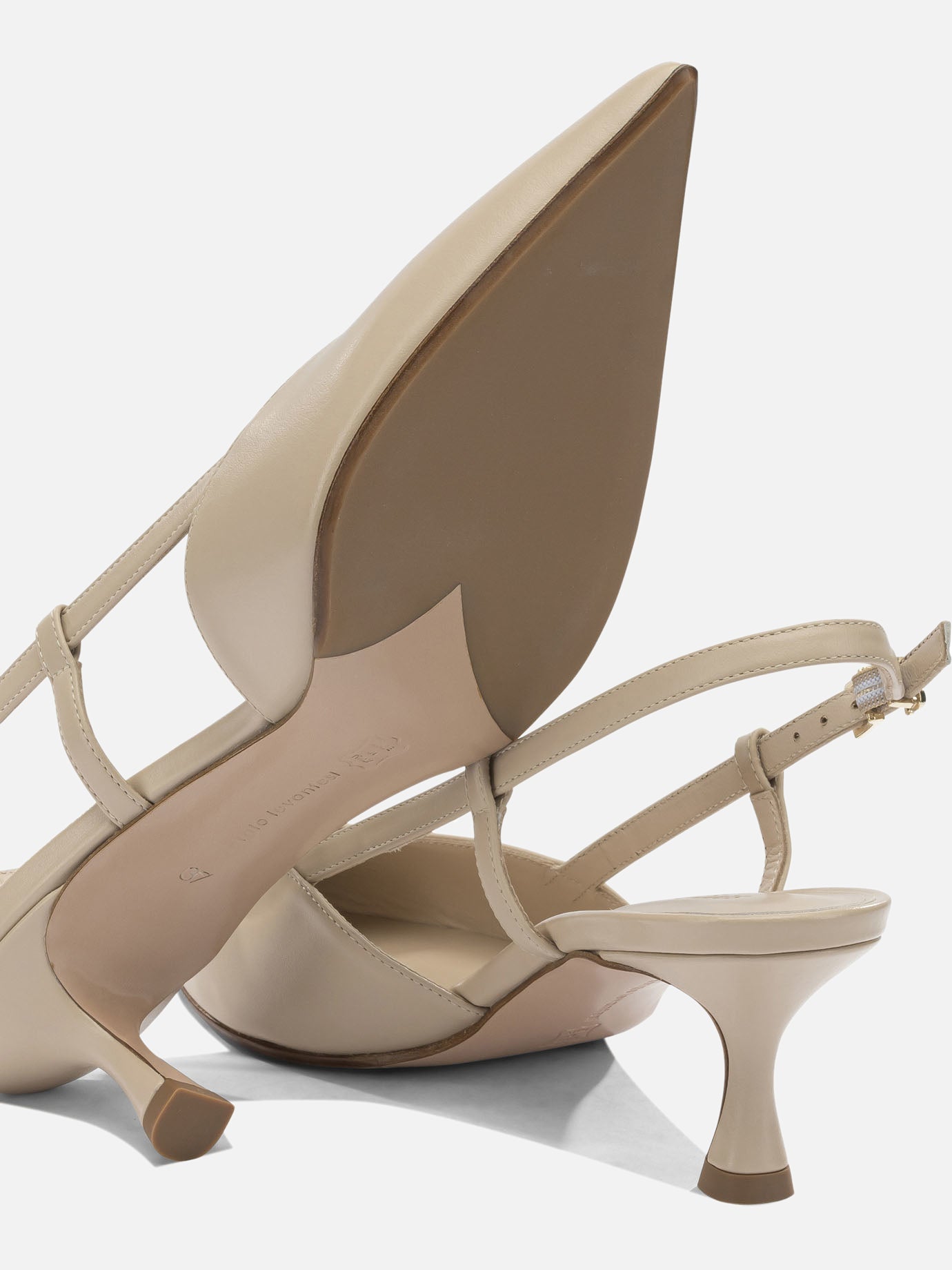 Slingbacks 100% leather - 100% leather Beige - Sergio Levantesi Women | PDP | VIETTI Online Store | Zoom-Modal_5
