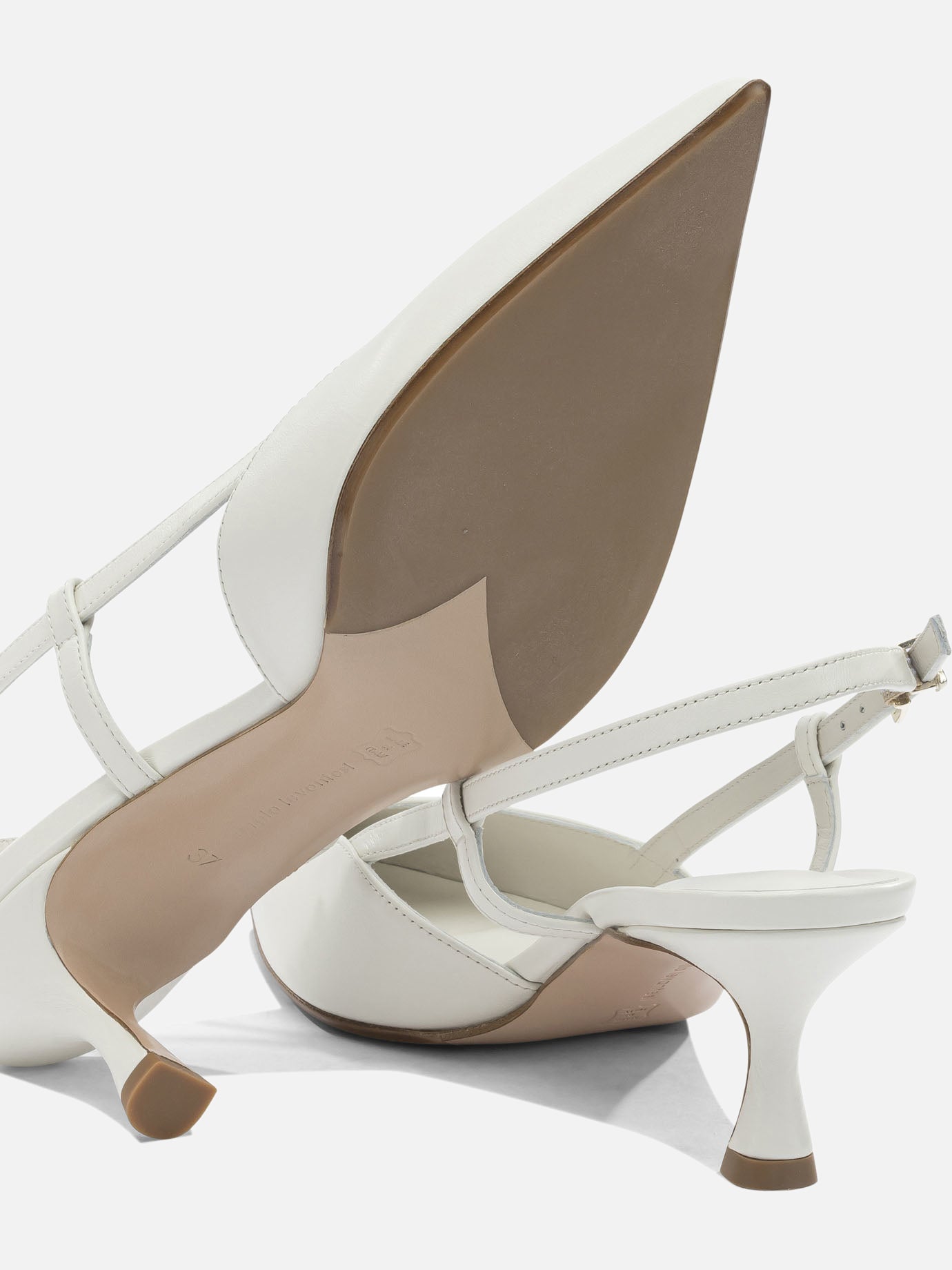Slingbacks 100% leather - 100% leather White - Sergio Levantesi Women | PDP | VIETTI Online Store | Zoom-Modal_4