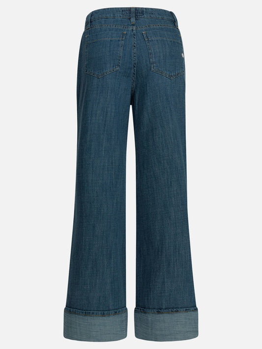 Flared jeans Solid colour Blue - Shaft Jeans Women | PLP | VIETTI Online Store | 2