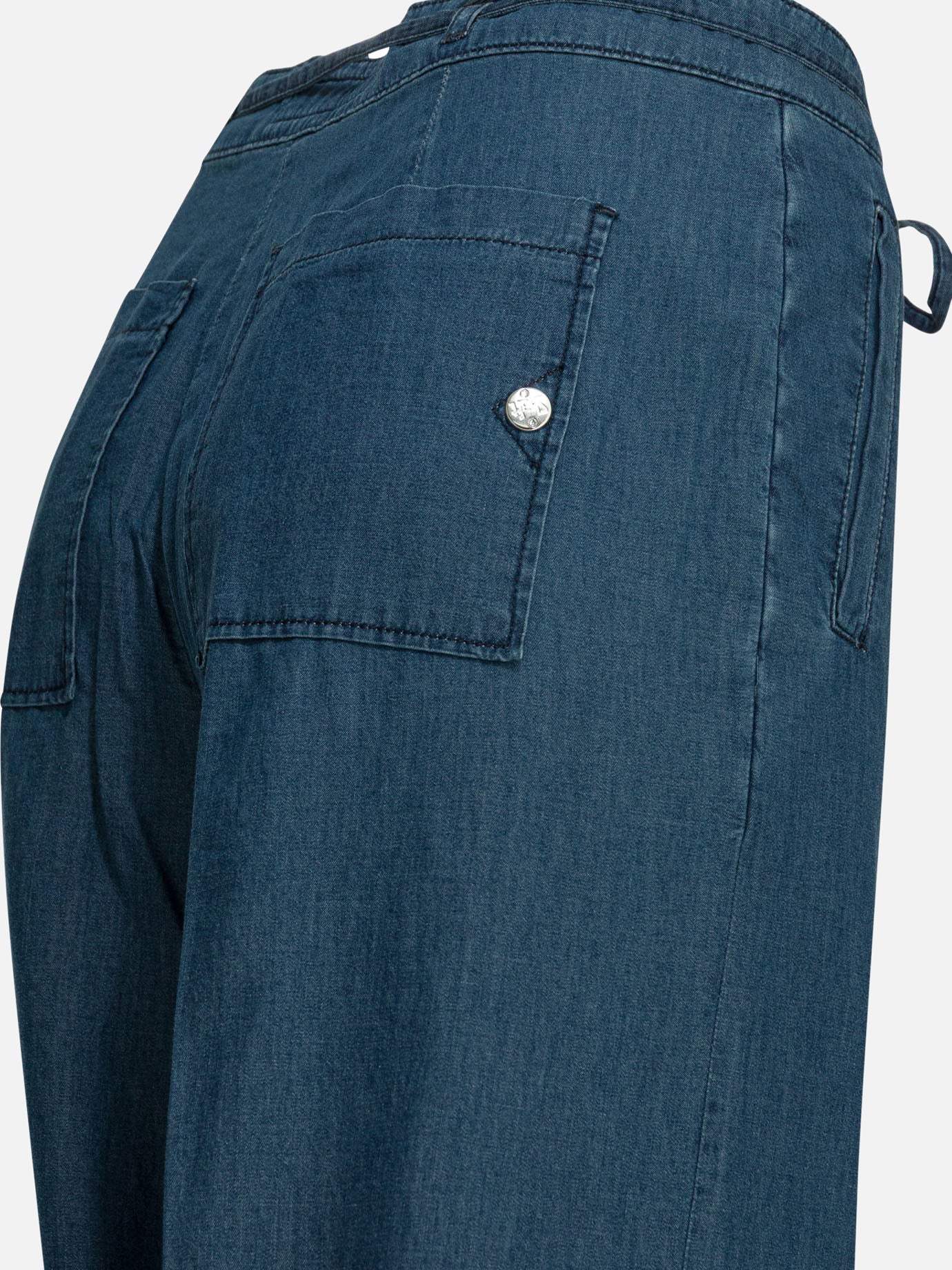 Jeans a gamba larga Solid colour Blu - Shaft Jeans Donna | PDP | VIETTI Online Store | Zoom-Modal_4
