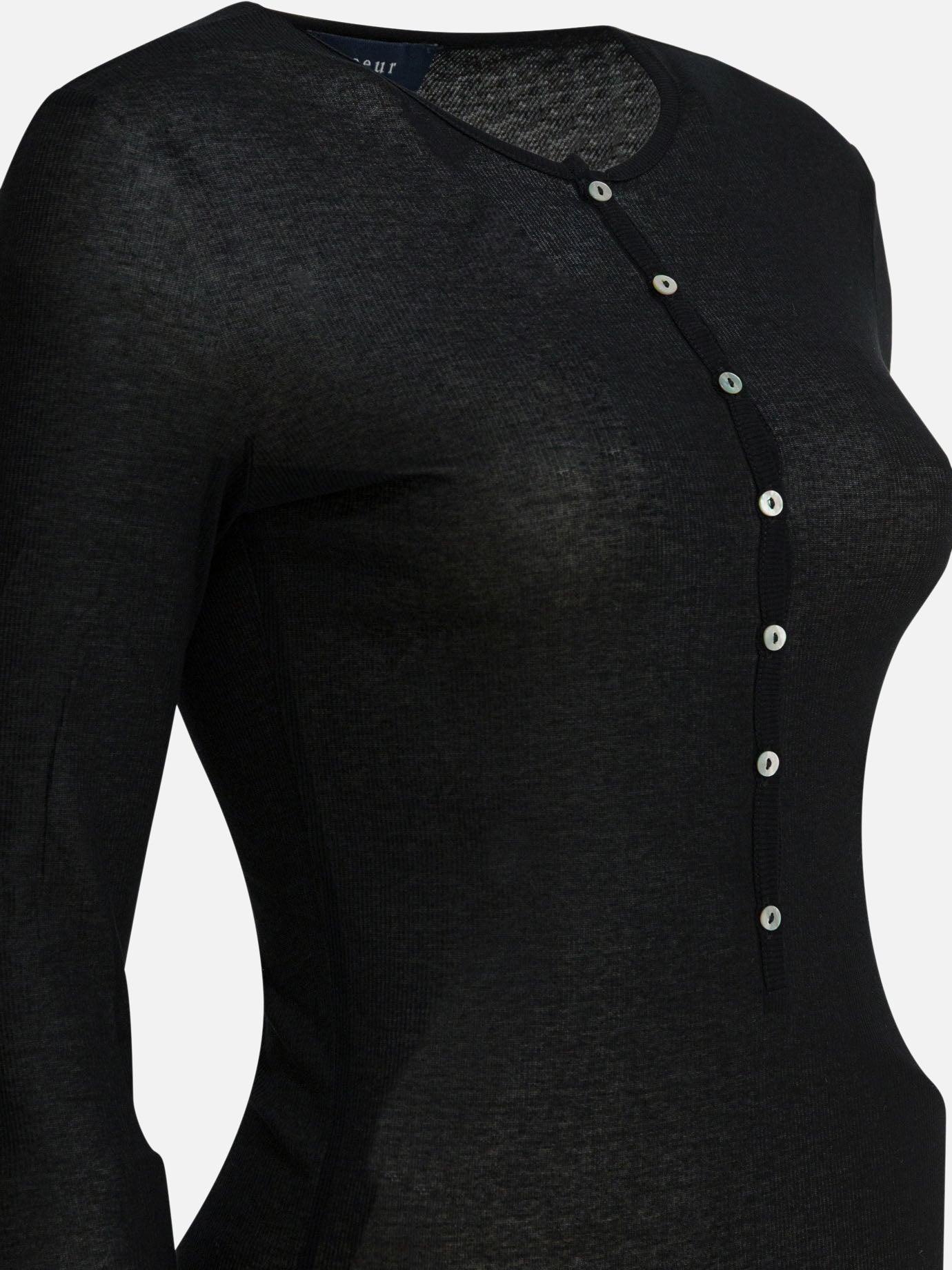 Henley t-shirts Solid colour Black - Soeur Women | PDP | VIETTI Online Store | Zoom-Modal_4