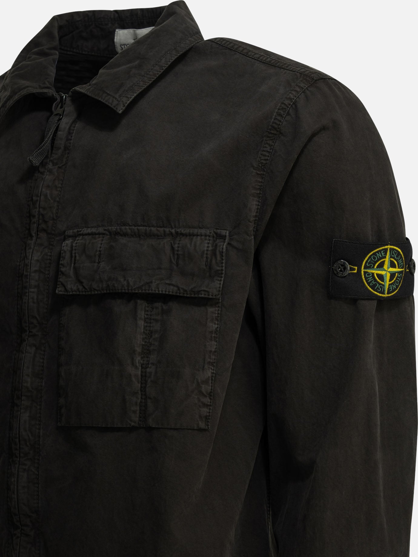 Overshirt jackets Logo Black - Stone Island Men | PDP | VIETTI Online Store | Zoom-Modal_4