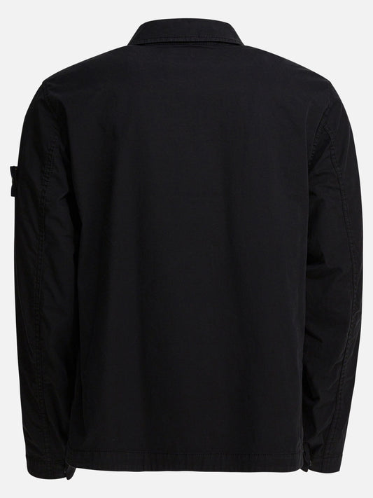 Overshirt jackets Solid colour Black - Stone Island Men | PLP | VIETTI Online Store | 2