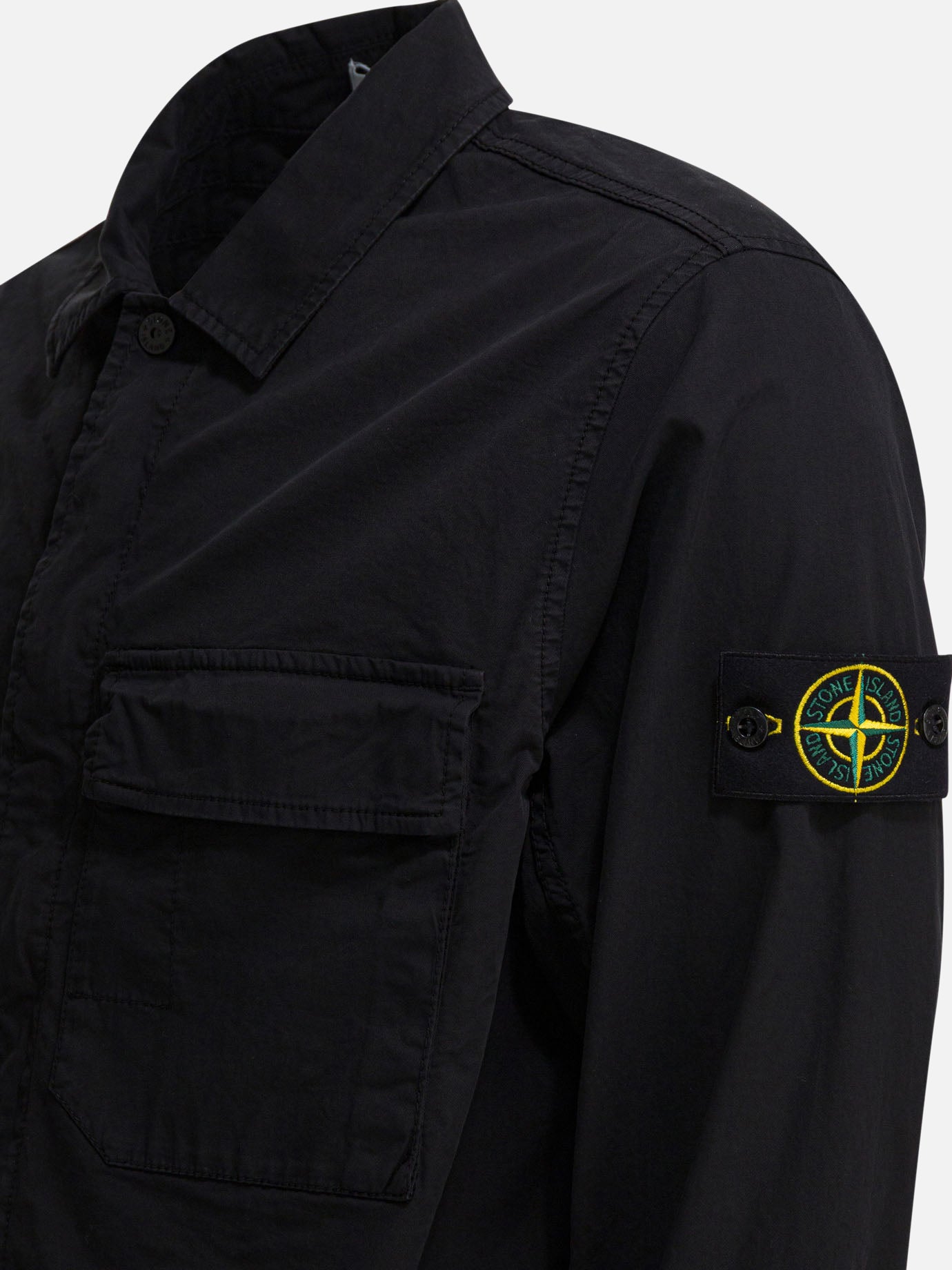 Overshirt jackets Solid colour Black - Stone Island Men | PDP | VIETTI Online Store | Zoom-Modal_4