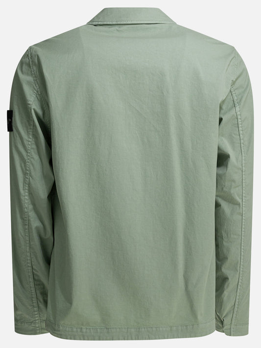 Overshirt jackets Solid colour Green - Stone Island Men | PLP | VIETTI Online Store | 2