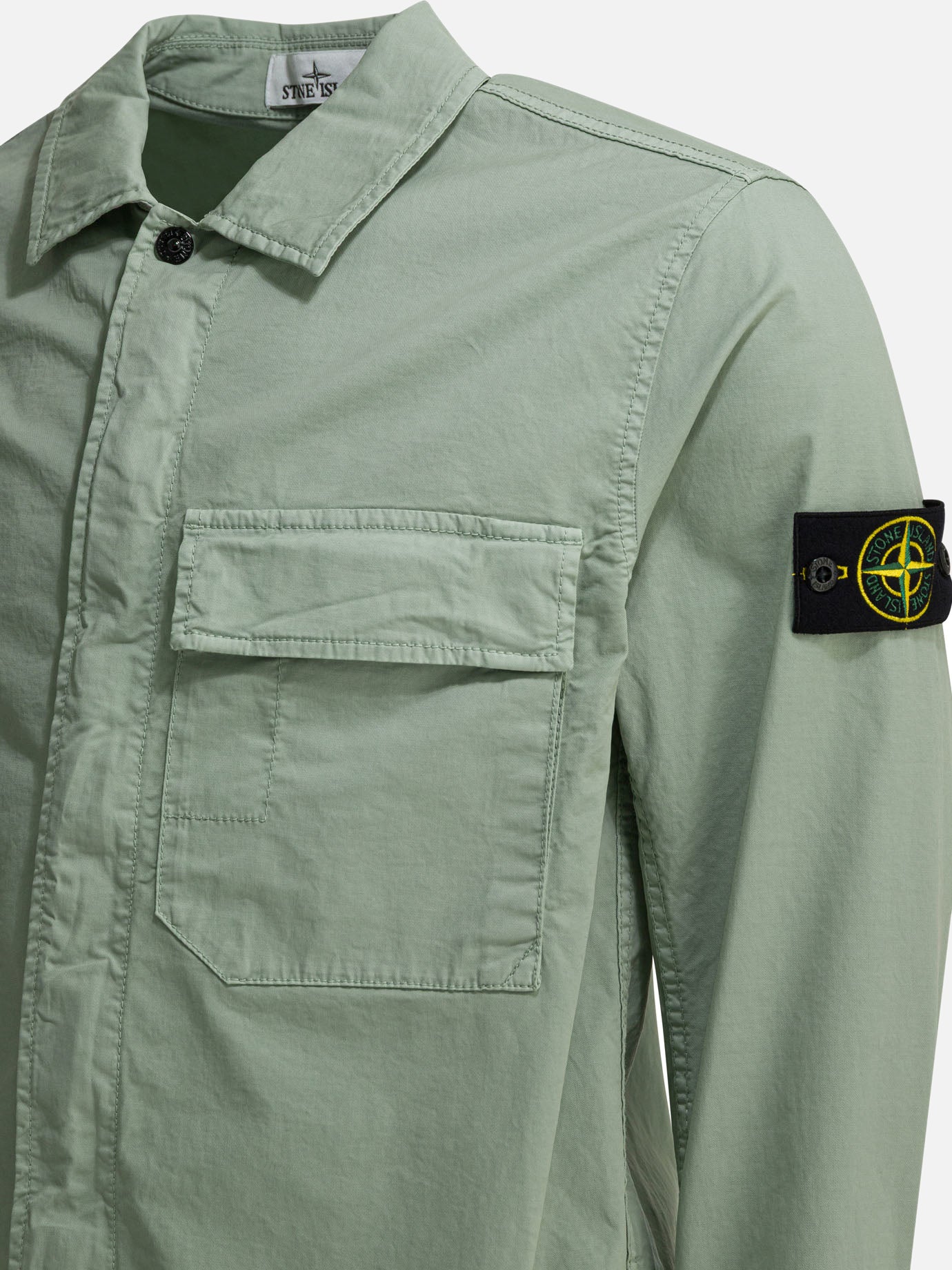 Overshirt jackets Solid colour Green - Stone Island Men | PDP | VIETTI Online Store | Zoom-Modal_4