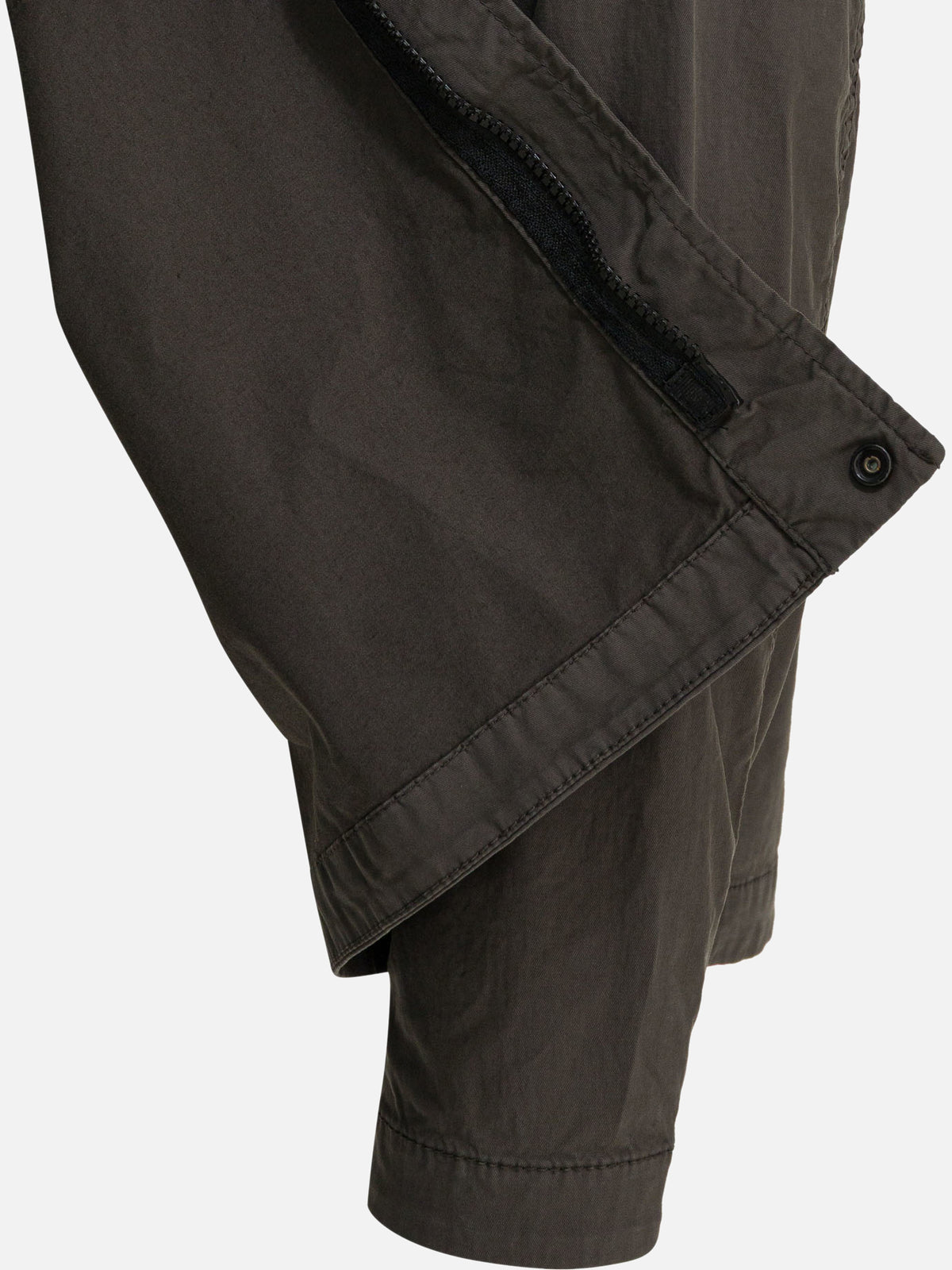 Stone Island Overshirt jacket with logo patch Brown