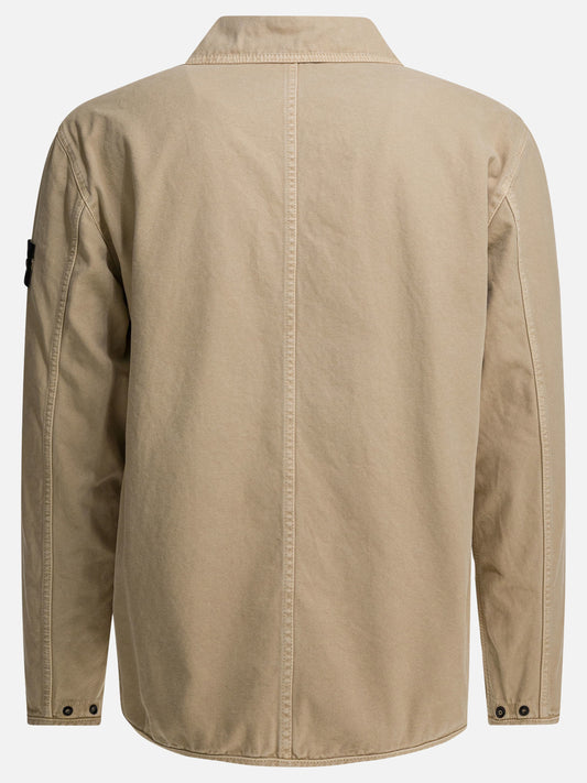 Overshirt jackets Logo Beige - Stone Island Men | PLP | VIETTI Online Store | 2