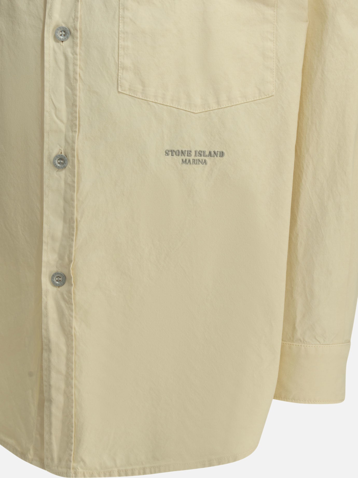 Overshirt jackets Logo White - Stone Island Men | PDP | VIETTI Online Store | Zoom-Modal_6