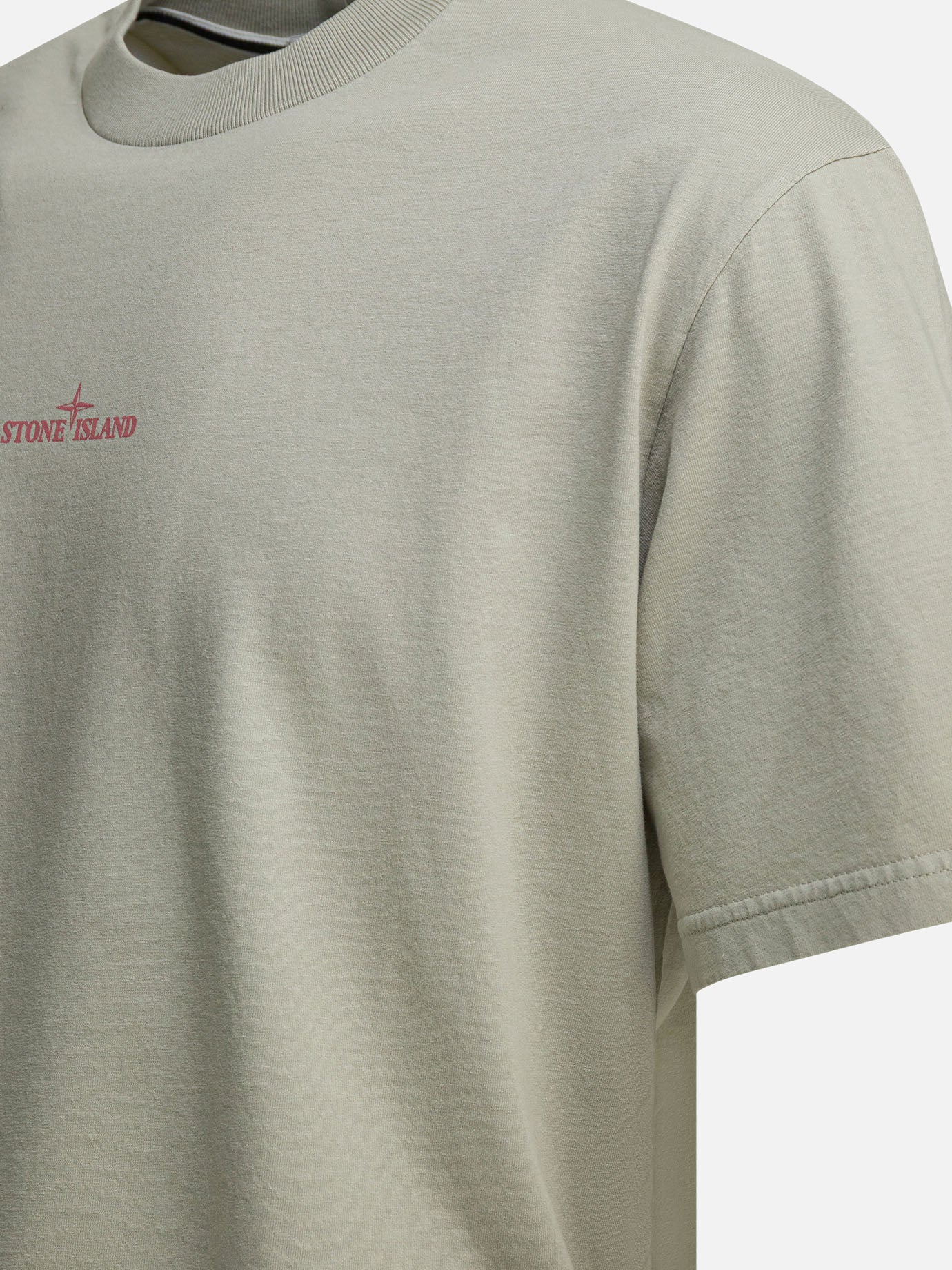 Crewneck t-shirts Logo Grey - Stone Island Men | PDP | VIETTI Online Store | Zoom-Modal_4