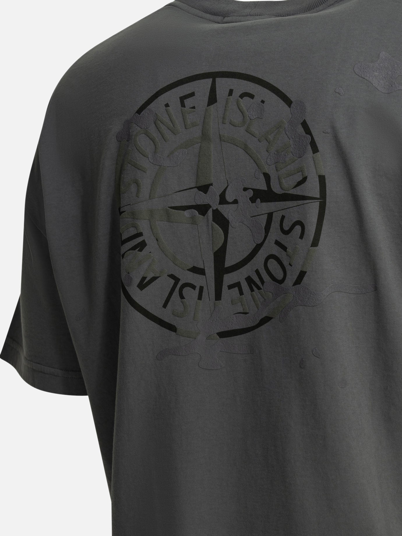 Crewneck t-shirts Logo Blue - Stone Island Men | PDP | VIETTI Online Store | Zoom-Modal_4