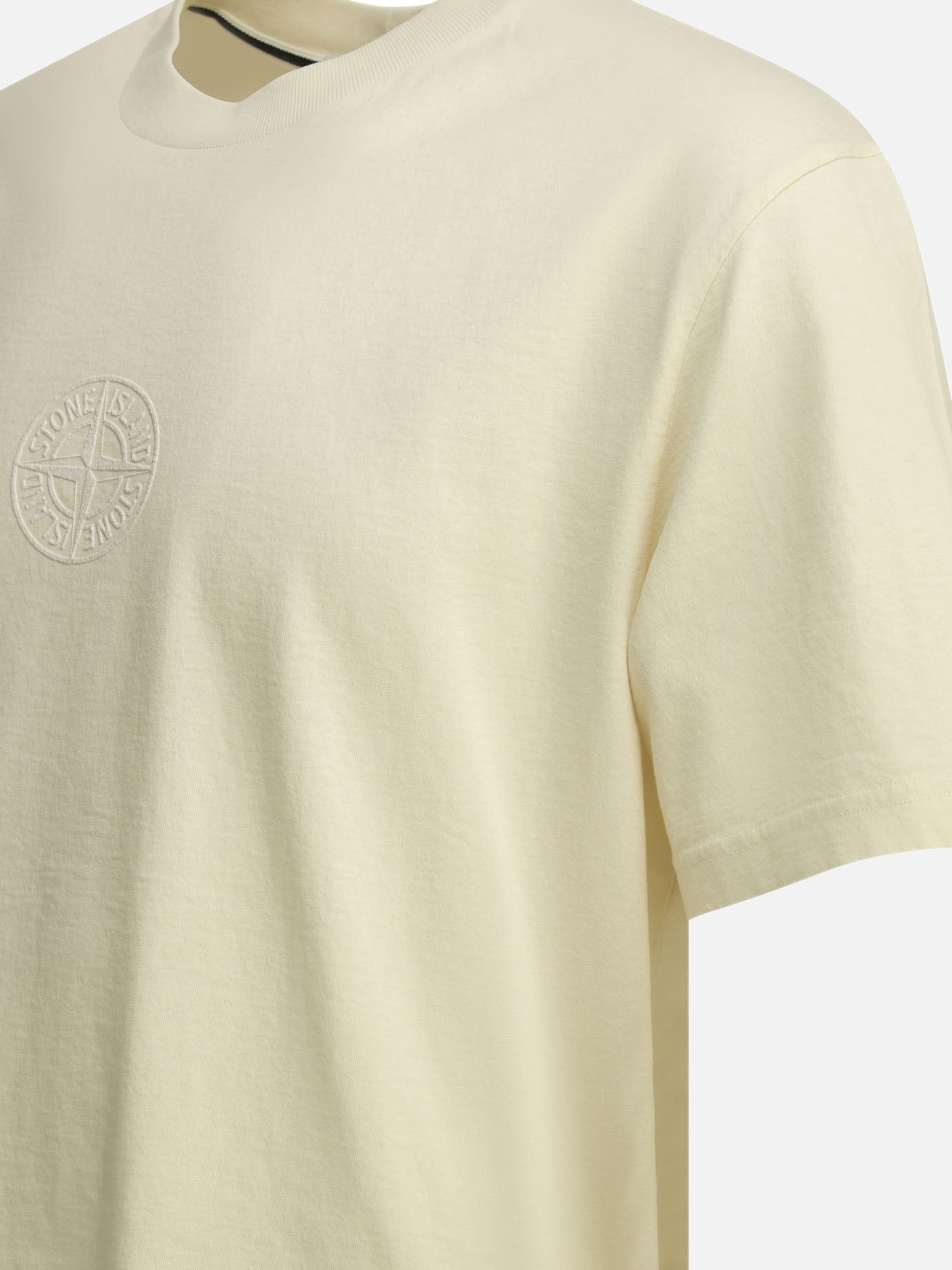 Crewneck t-shirts Logo White - Stone Island Men | PDP | VIETTI Online Store | Zoom-Modal_4