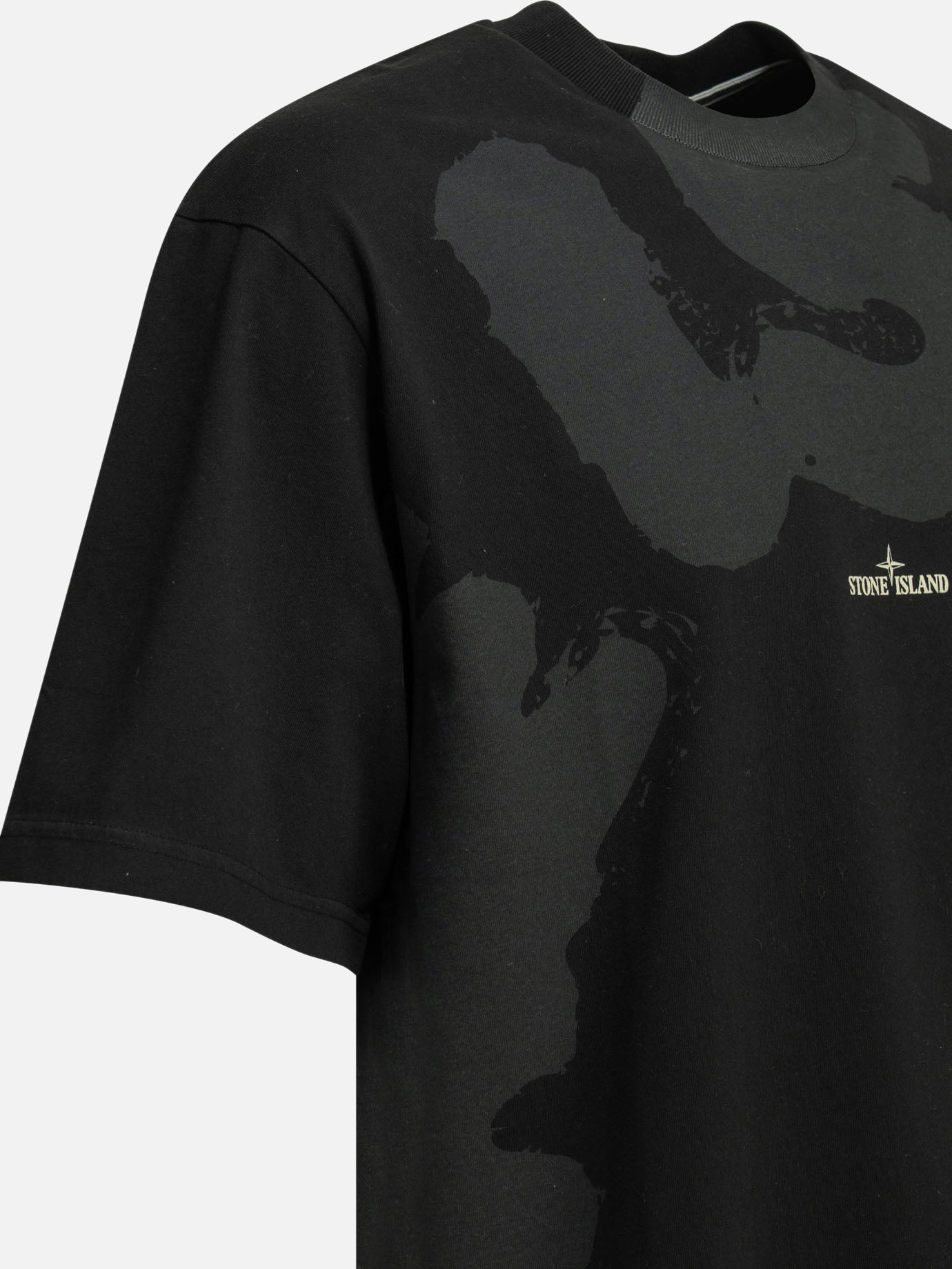 Crewneck t-shirts Logo Black - Stone Island Men | PDP | VIETTI Online Store | Zoom-Modal_4