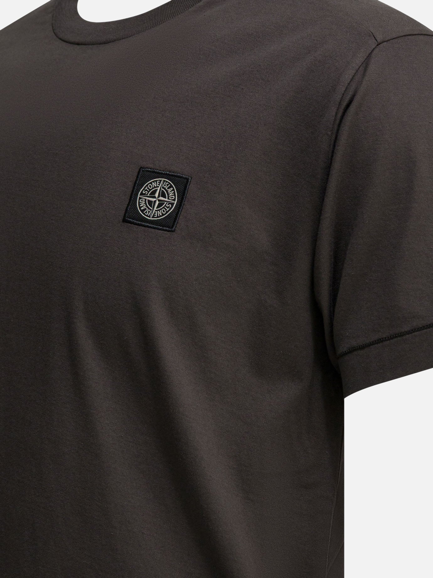 Crewneck t-shirts Logo Black - Stone Island Men | PDP | VIETTI Online Store | Zoom-Modal_4