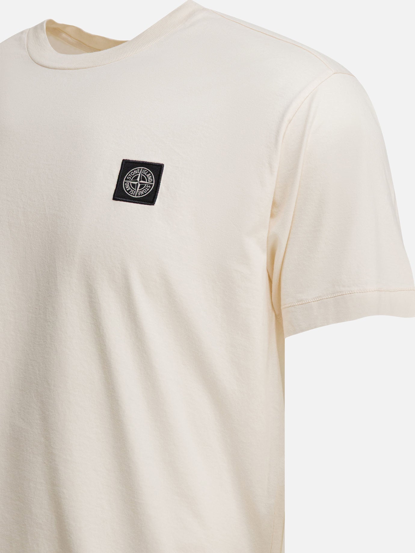 Crewneck t-shirts Logo White - Stone Island Men | PDP | VIETTI Online Store | Zoom-Modal_4
