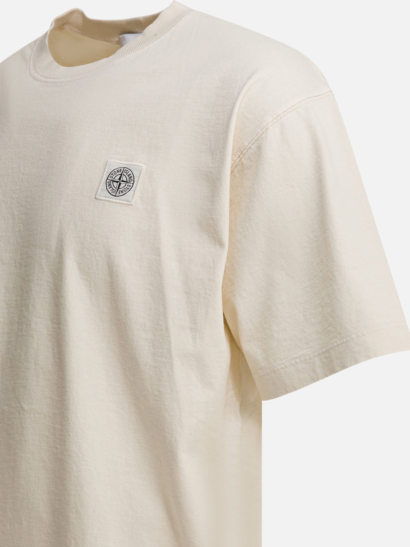 Crewneck t-shirts Logo White - Stone Island Men | PDP | VIETTI Online Store | Zoom-Modal_4