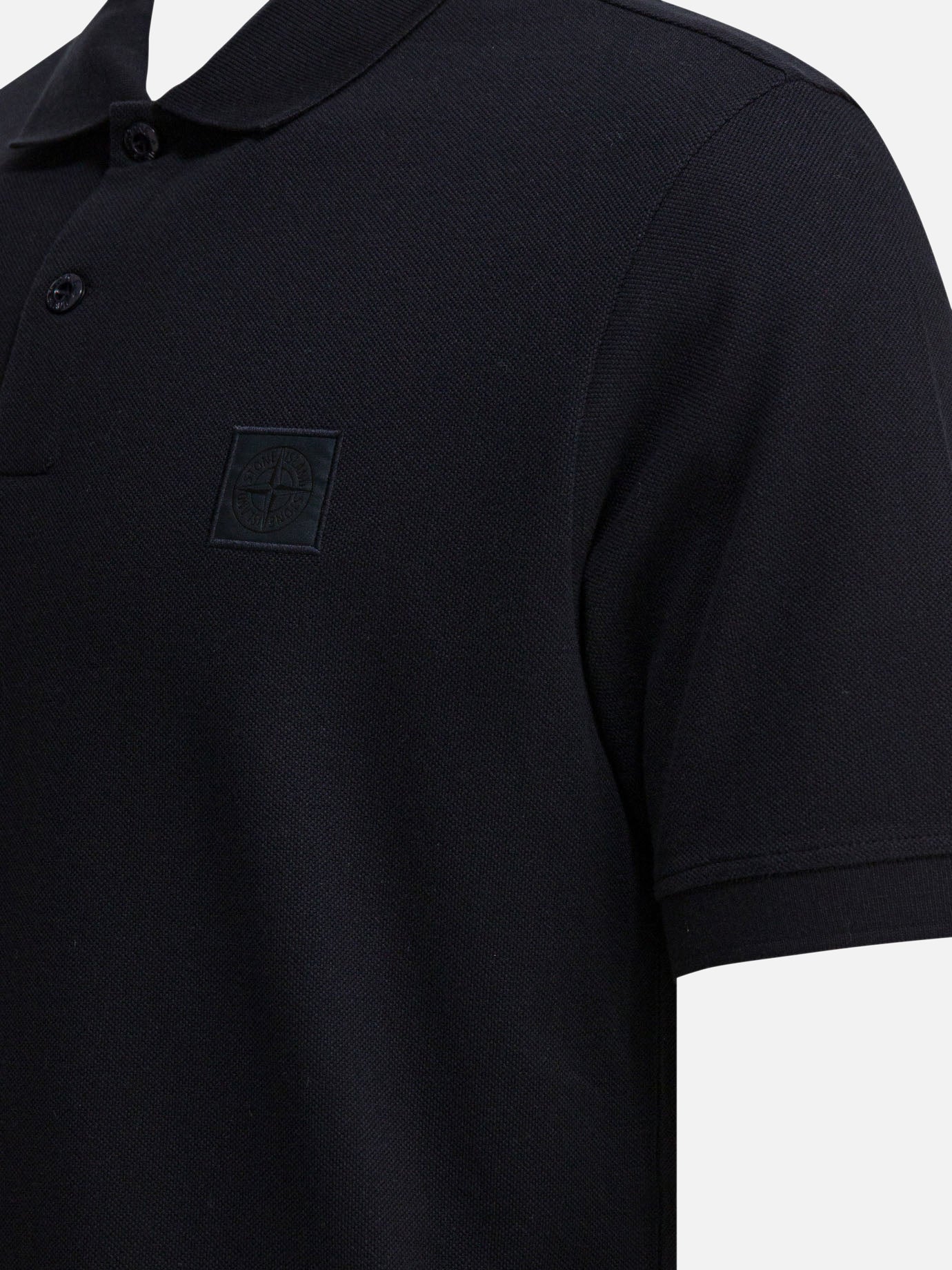 Polo shirts with buttons Logo Blue - Stone Island Men | PDP | VIETTI Online Store | Zoom-Modal_4