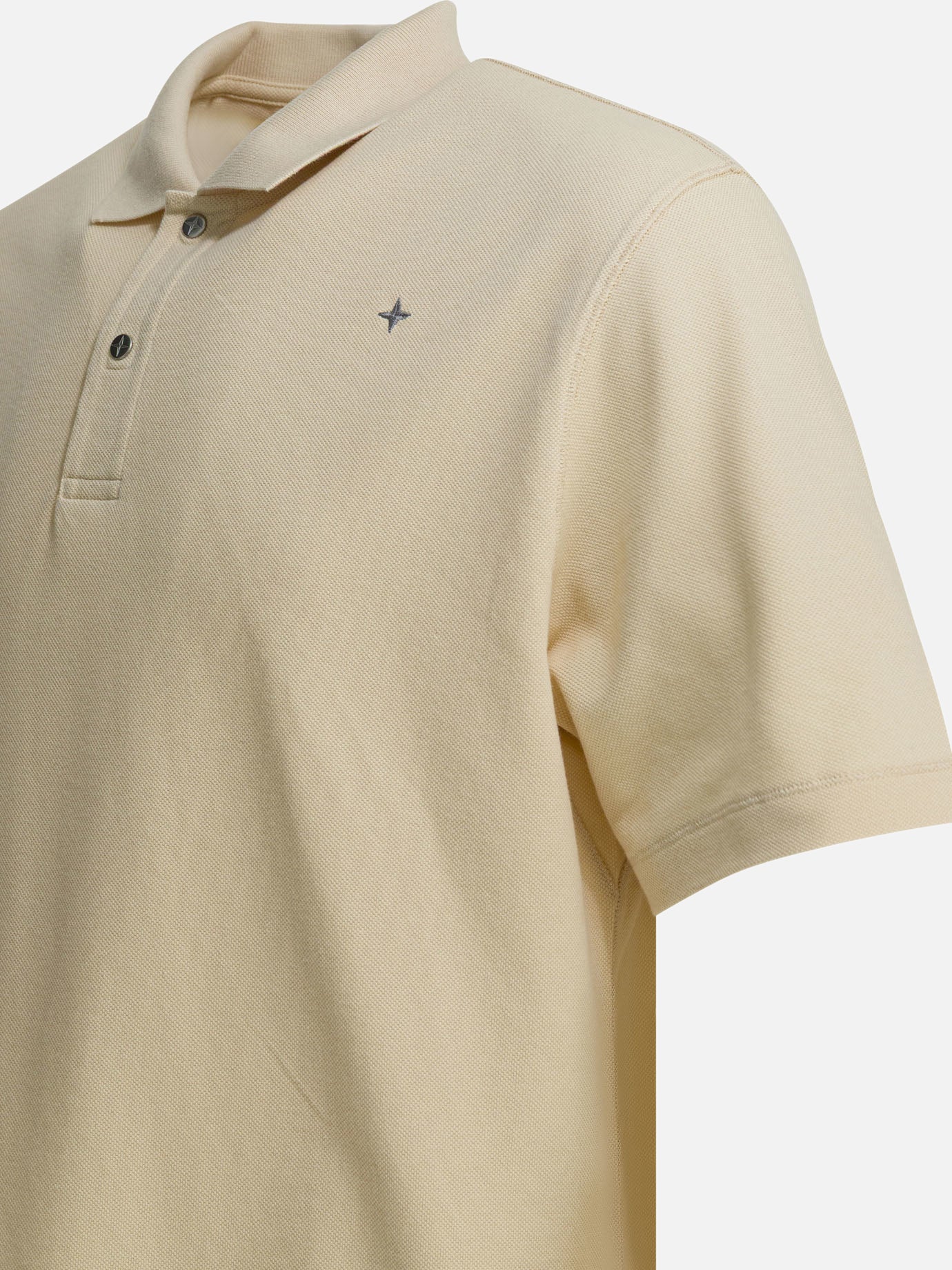 Polo shirts with buttons Logo White - Stone Island Men | PDP | VIETTI Online Store | Zoom-Modal_4