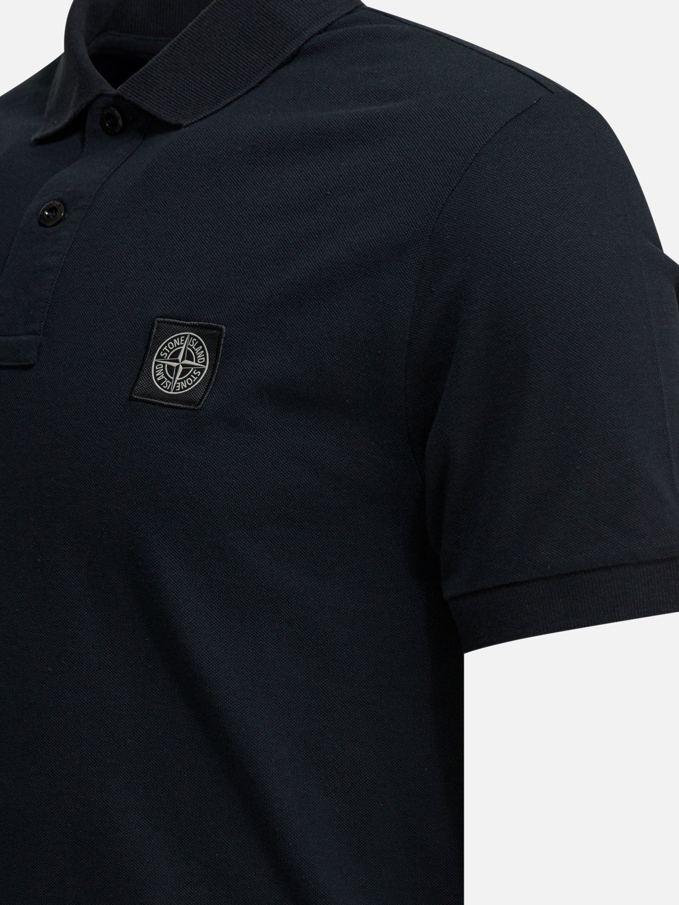 Polo shirts with buttons Logo Blue - Stone Island Men | PDP | VIETTI Online Store | Zoom-Modal_4