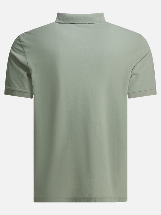 Stone Island Polo shirt with buttons and logo Green
