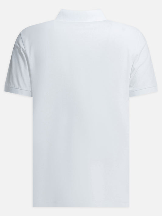 Stone Island Polo shirt with buttons and logo White