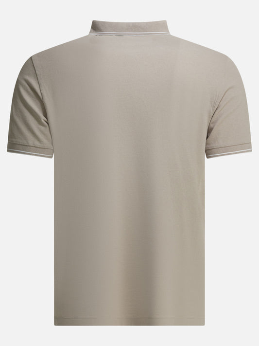 Stone Island Polo shirt with buttons and logo Grey