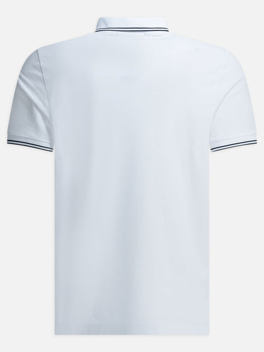 Stone Island Polo shirt with buttons and logo White