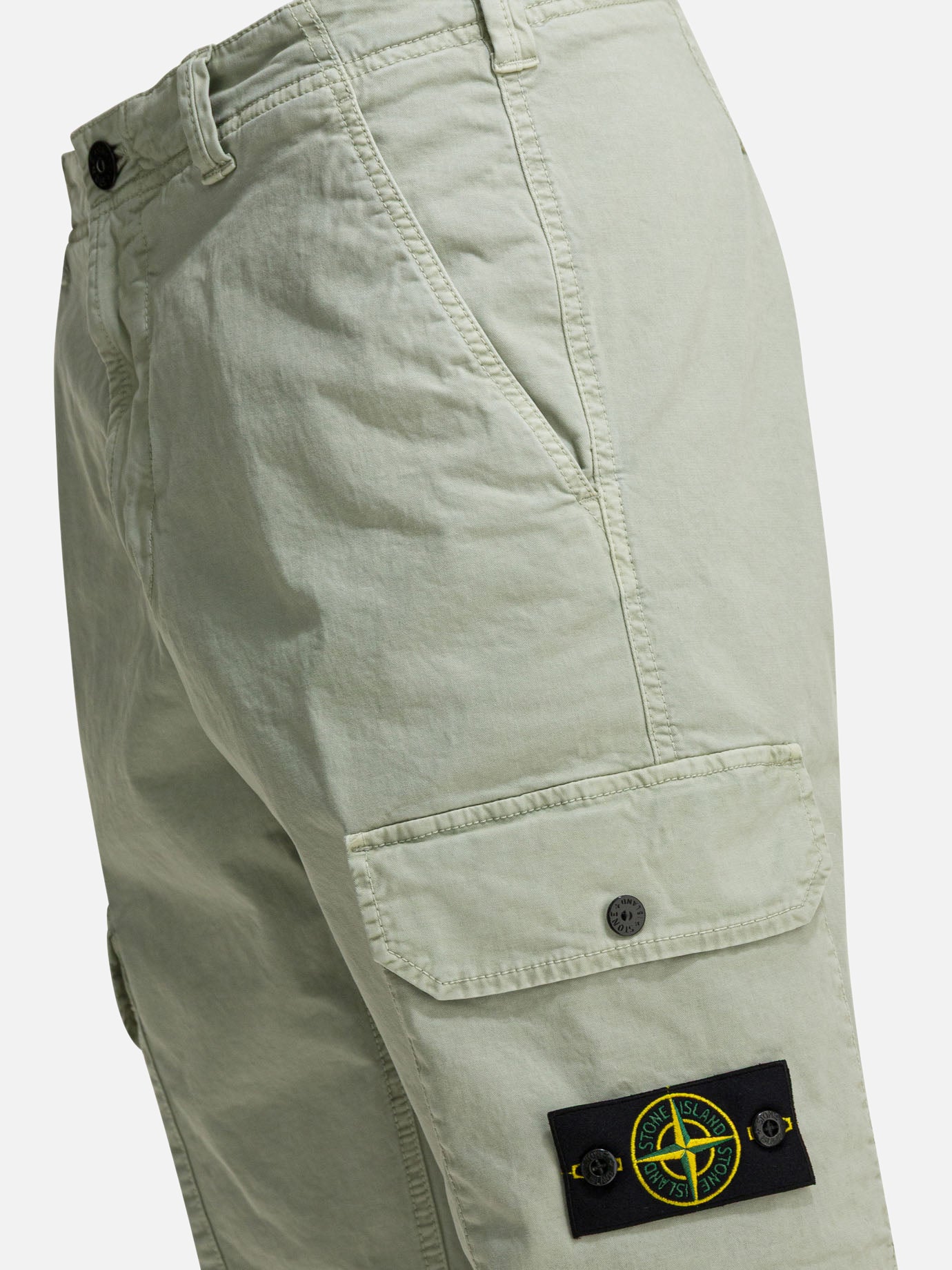 Cargo & parachute trousers Logo Green - Stone Island Men | PDP | VIETTI Online Store | Zoom-Modal_4
