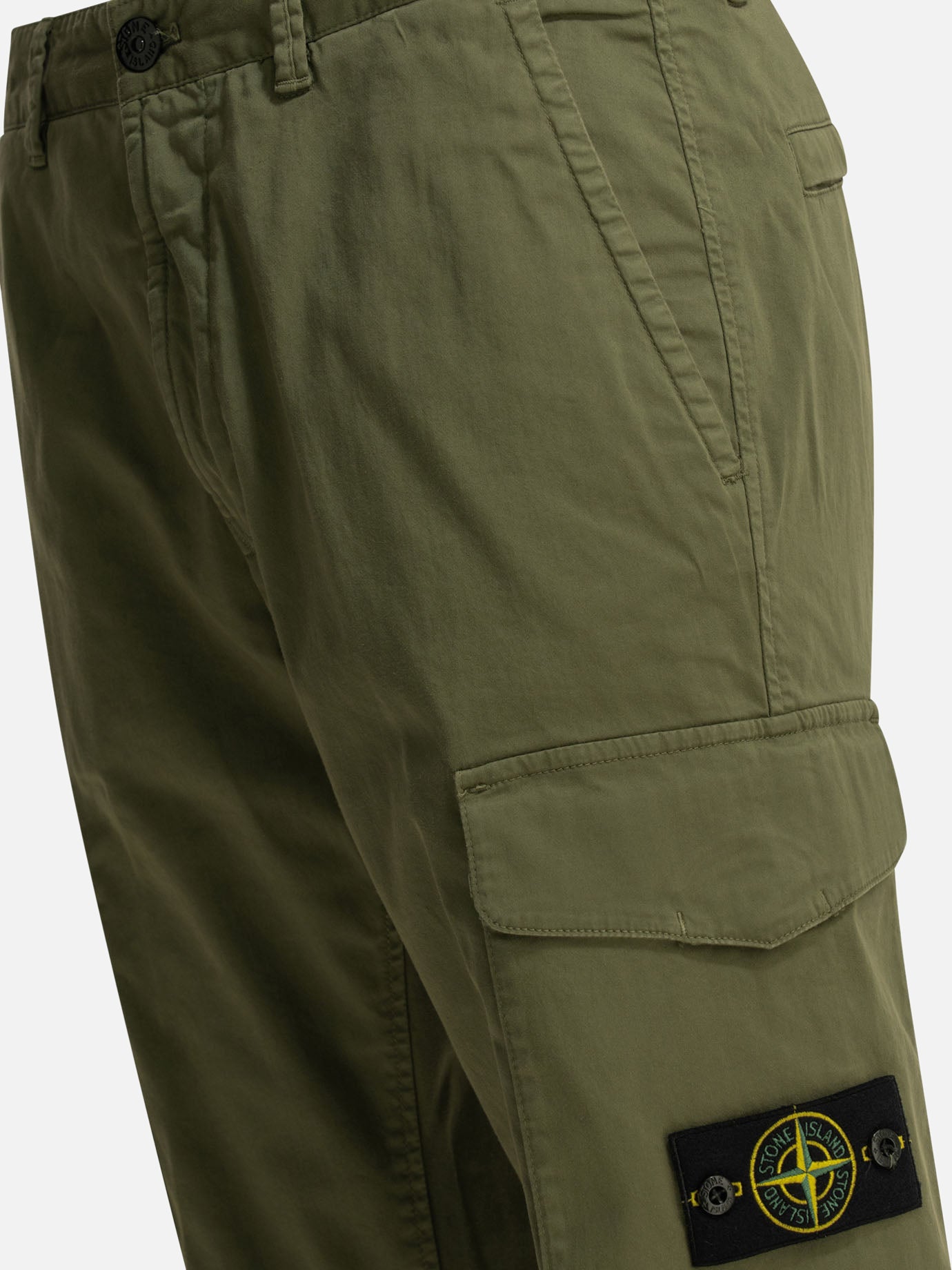 Cargo & parachute trousers Logo Green - Stone Island Men | PDP | VIETTI Online Store | Zoom-Modal_4