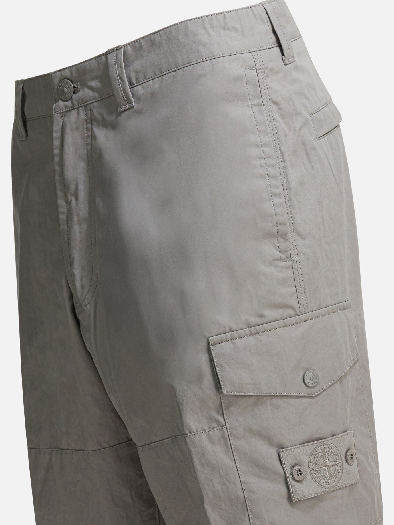 Cargo & parachute trousers Logo Grey - Stone Island Men | PDP | VIETTI Online Store | Zoom-Modal_4