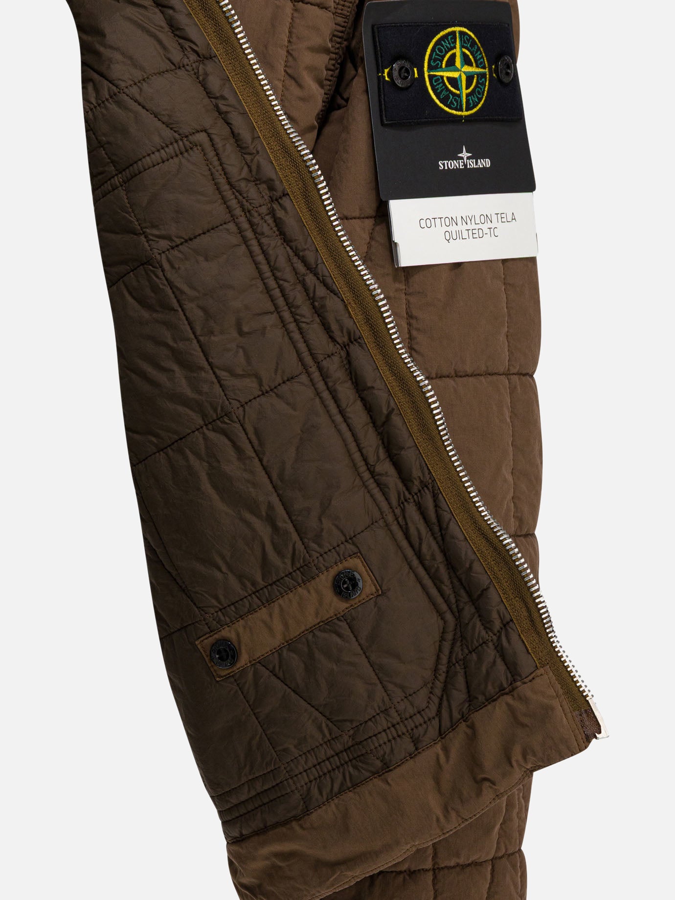 Quilted & Utility Jackets Logo Brown - Stone Island Men | PDP | VIETTI Online Store | Zoom-Modal_4