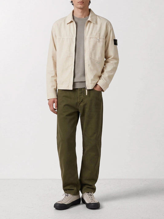 Overshirt jackets Logo White - Stone Island Men | PLP | VIETTI Online Store | 2