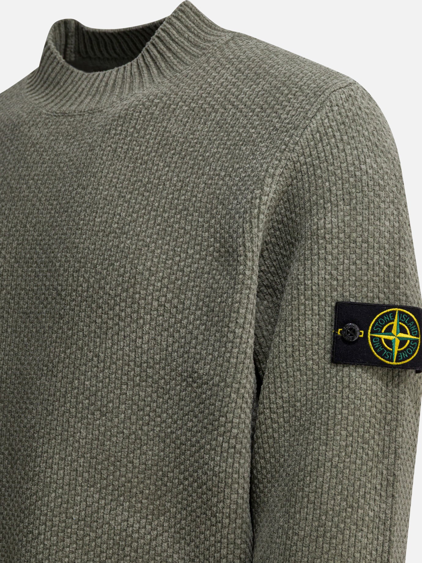 Crewneck sweaters Solid colour Green - Stone Island Men | PDP | VIETTI Online Store | Zoom-Modal_4