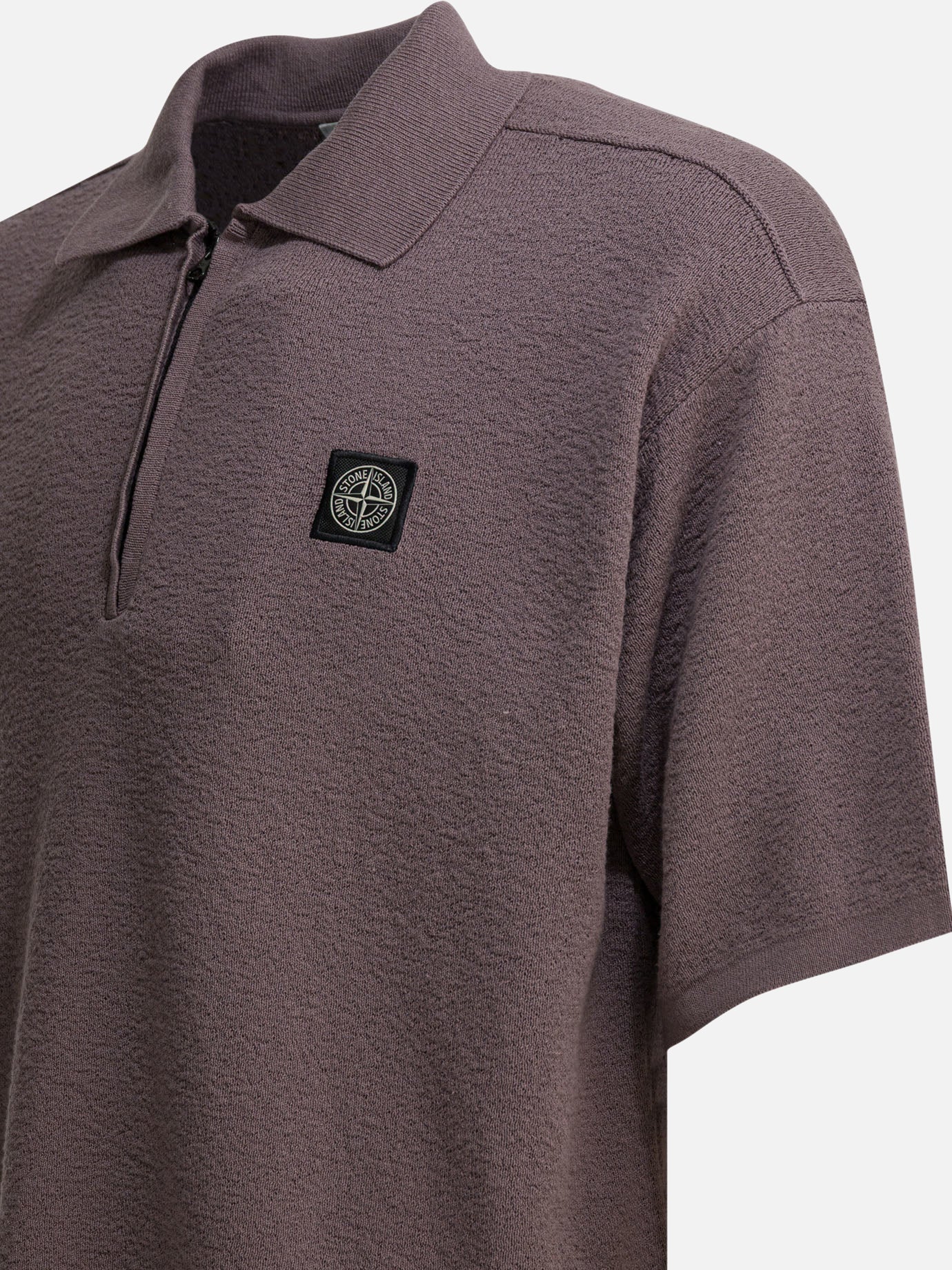 Polo shirts without buttons Logo Purple - Stone Island Men | PDP | VIETTI Online Store | Zoom-Modal_4