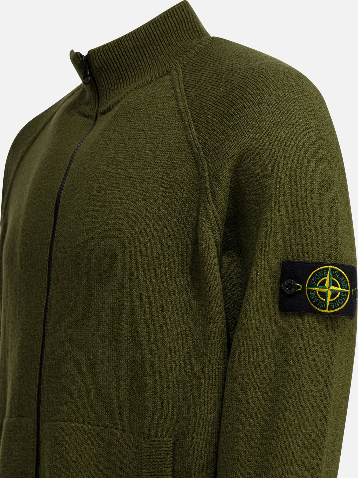 Zipped sweaters Logo Green - Stone Island Men | PDP | VIETTI Online Store | Zoom-Modal_4