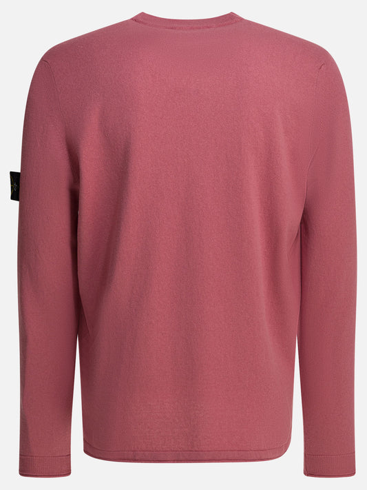 Stone Island Crew-neck sweater with logo Fuchsia