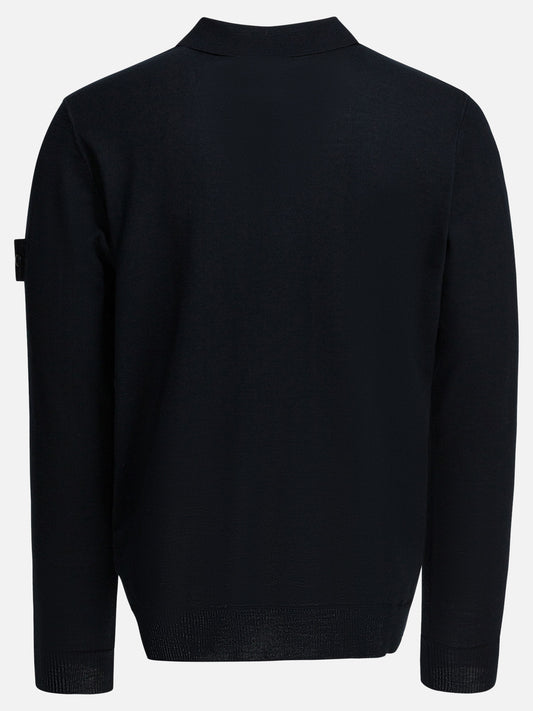 Polo sweater Solid colour Blue - Stone Island Men | PLP | VIETTI Online Store | 2
