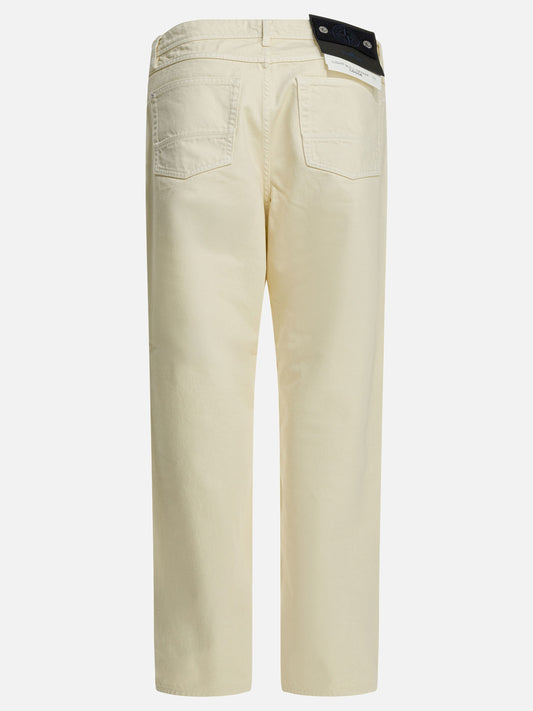 Straight-leg jeans Solid colour White - Stone Island Men | PLP | VIETTI Online Store | 2