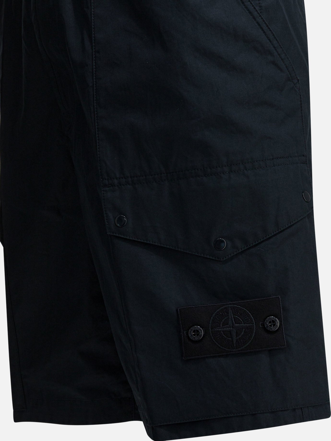 Cargo shorts Logo Blue - Stone Island Men | PDP | VIETTI Online Store | Zoom-Modal_4