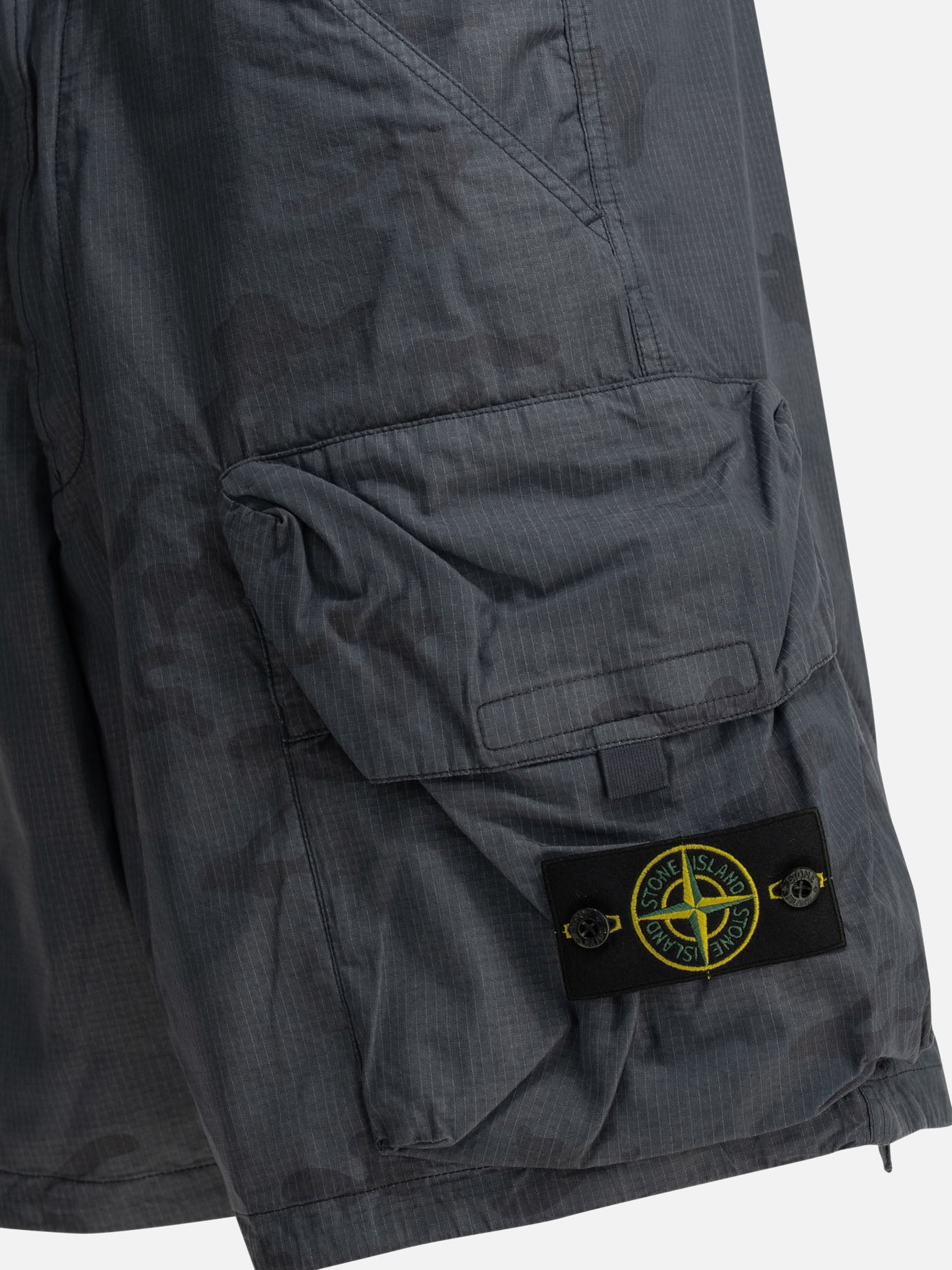 Cargo shorts Logo Blue - Stone Island Men | PDP | VIETTI Online Store | Zoom-Modal_4