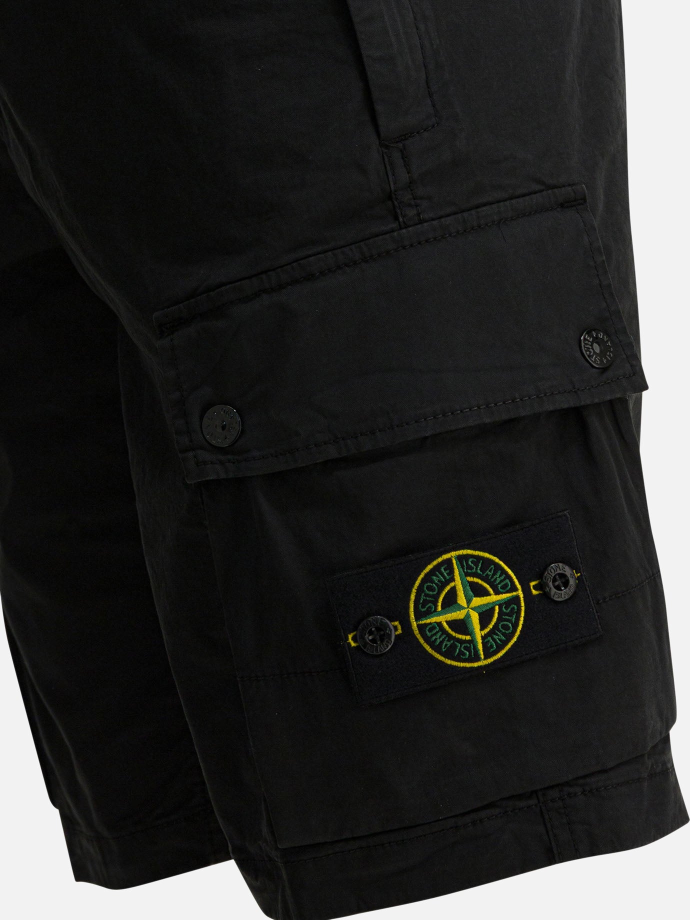 Cargo shorts Logo Black - Stone Island Men | PDP | VIETTI Online Store | Zoom-Modal_4