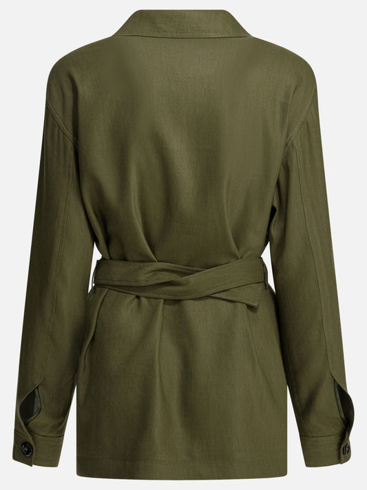 Overshirt jackets Solid colour Green - Tagliatore Women | PLP | VIETTI Online Store | 2
